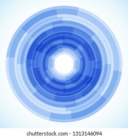 Geometric frame from circles, vector abstract background, wallpaper