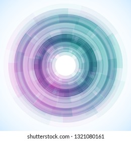 Geometric frame from circles, vector abstract background, wallpaper