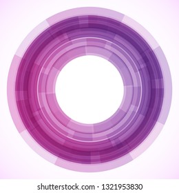 Geometric frame from circles, vector abstract background, wallpaper