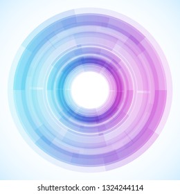 Geometric frame from circles, vector abstract background, wallpaper
