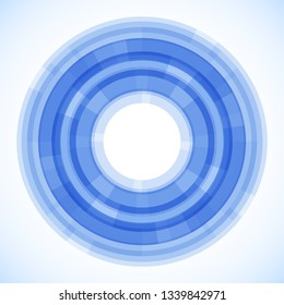 Geometric frame from circles, vector abstract background, wallpaper