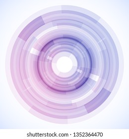 Geometric frame from circles, vector abstract background, wallpaper