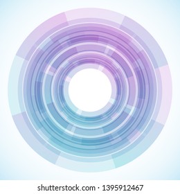 Geometric frame from circles, vector abstract background, wallpaper