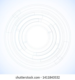 Geometric frame from circles, vector abstract background, wallpaper