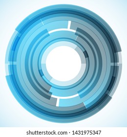 Geometric frame from circles, vector abstract background, wallpaper