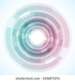 Geometric frame from circles, vector abstract background, wallpaper