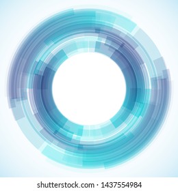 Geometric frame from circles, vector abstract background, wallpaper