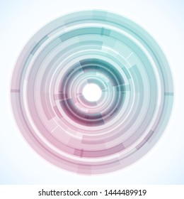 Geometric frame from circles, vector abstract background, wallpaper