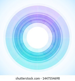 Geometric frame from circles, vector abstract background, wallpaper