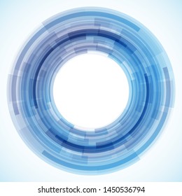 Geometric frame from circles, vector abstract background, wallpaper