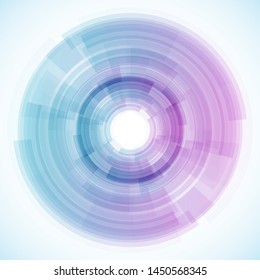Geometric frame from circles, vector abstract background, wallpaper