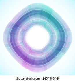 Geometric frame from circles, vector abstract background, wallpaper