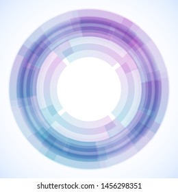 Geometric frame from circles, vector abstract background, wallpaper