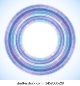 Geometric frame from circles, vector abstract background, wallpaper