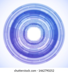 Geometric frame from circles, vector abstract background, wallpaper