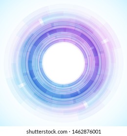 Geometric frame from circles, vector abstract background, wallpaper
