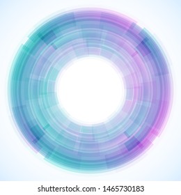 Geometric frame from circles, vector abstract background, wallpaper