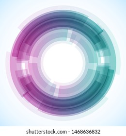Geometric frame from circles, vector abstract background, wallpaper