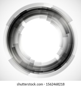 Geometric frame from circles, vector abstract background, wallpaper