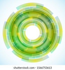 Geometric frame from circles, vector abstract background, wallpaper