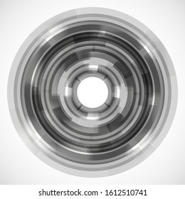 Geometric frame from circles, vector abstract background, wallpaper