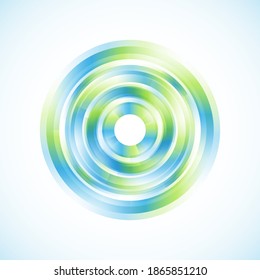 Geometric frame from circles, vector abstract background, wallpaper