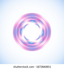 Geometric frame from circles, vector abstract background, wallpaper