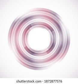Geometric frame from circles, vector abstract background, wallpaper
