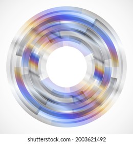 Geometric frame from circles, vector abstract background, wallpaper
