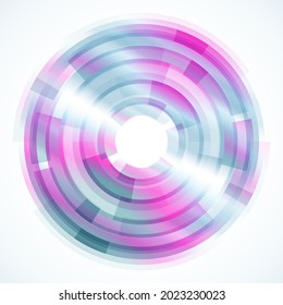 Geometric frame from circles, vector abstract background, wallpaper