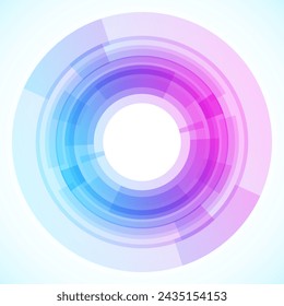 Geometric frame from circles, vector abstract background, wallpaper