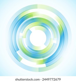 Geometric frame from circles, vector abstract background, wallpaper