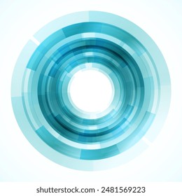 Geometric frame from circles, vector abstract background, wallpaper