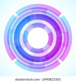 Geometric frame from circles, vector abstract background, wallpaper