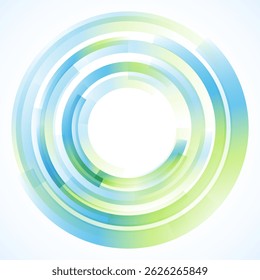 Geometric frame from circles, vector abstract background, wallpaper