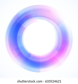 Geometric frame from circles, vector abstract background, wallpaper
