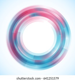 Geometric frame from circles, vector abstract background, wallpaper