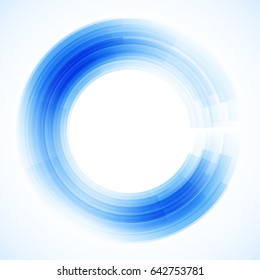 Geometric frame from circles, vector abstract background, wallpaper