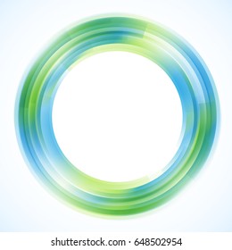 Geometric frame from circles, vector abstract background, wallpaper