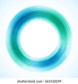 Geometric frame from circles, vector abstract background, wallpaper