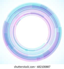 Geometric frame from circles, vector abstract background, wallpaper