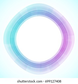 Geometric frame from circles, vector abstract background, wallpaper