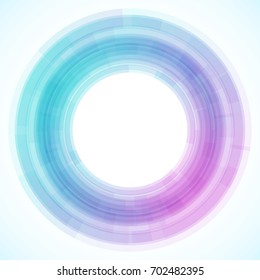 Geometric frame from circles, vector abstract background, wallpaper