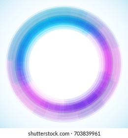 Geometric frame from circles, vector abstract background, wallpaper