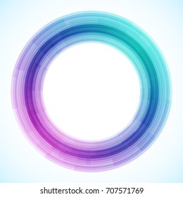 Geometric frame from circles, vector abstract background, wallpaper