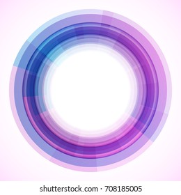 Geometric frame from circles, vector abstract background, wallpaper