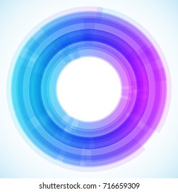 Geometric frame from circles, vector abstract background, wallpaper