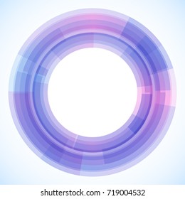 Geometric frame from circles, vector abstract background, wallpaper