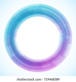 Geometric frame from circles, vector abstract background, wallpaper