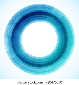 Geometric frame from circles, vector abstract background, wallpaper